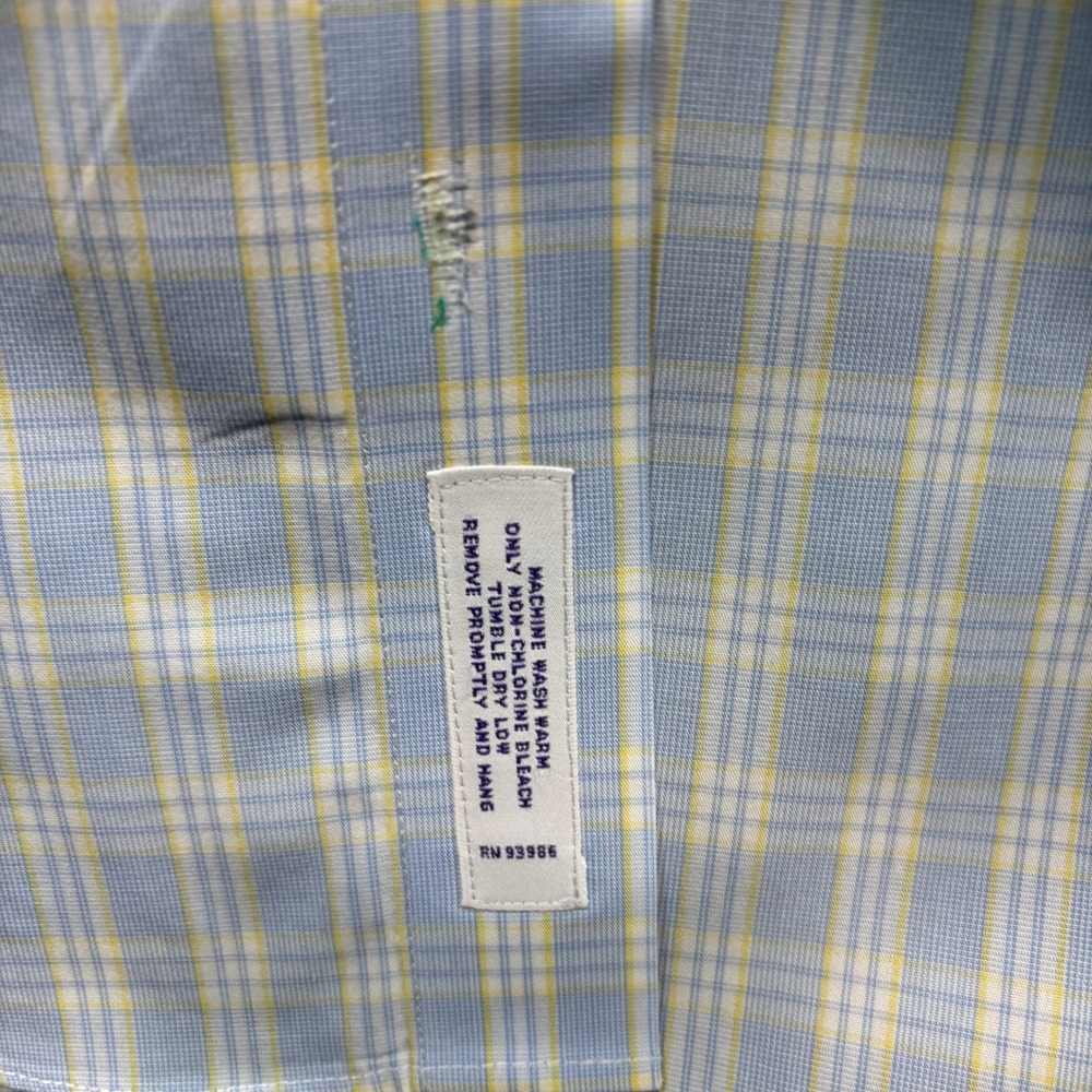 Brooks Brothers Non-Iron Supima Cotton Plaid Dress Shirt 16-35 #1111 - Picture 6 of 9